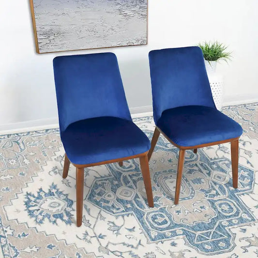 Dropia Mid-Century Modern Dining Chair Velvet (Set of 2)