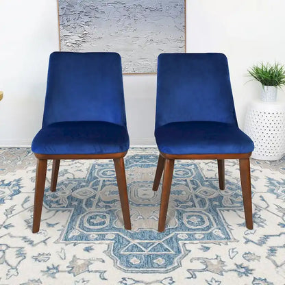 Dropia Mid-Century Modern Dining Chair Velvet (Set of 2)
