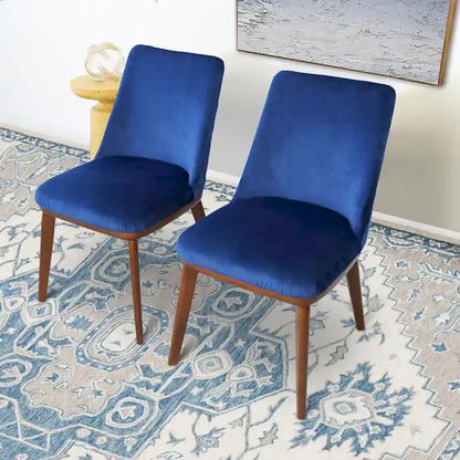 Dropia Mid-Century Modern Dining Chair Velvet (Set of 2)
