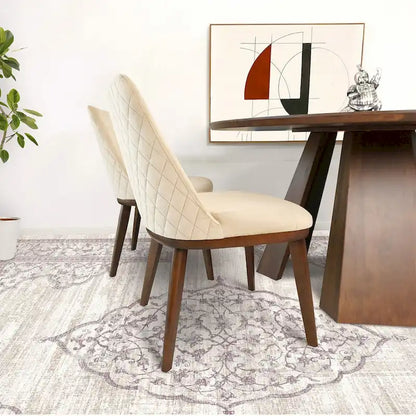 Dropia Mid-Century Modern Dining Chair Velvet (Set of 2)