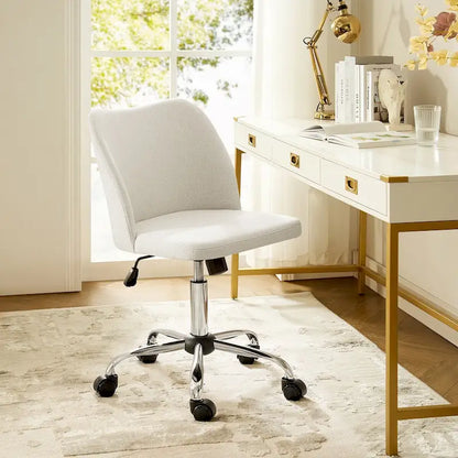 Sergio Modern Armless Office Chair with Mental Leg by HULALA HOME