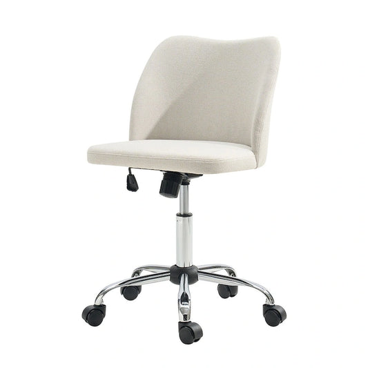 Sergio Modern Armless Office Chair with Mental Leg by HULALA HOME