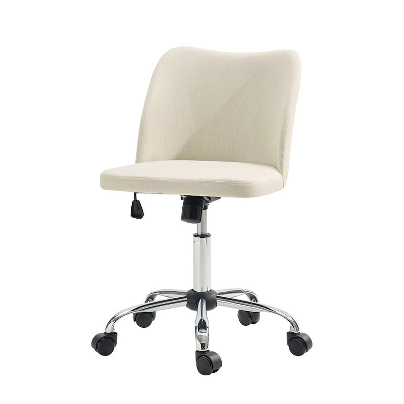 Sergio Modern Armless Office Chair with Mental Leg by HULALA HOME