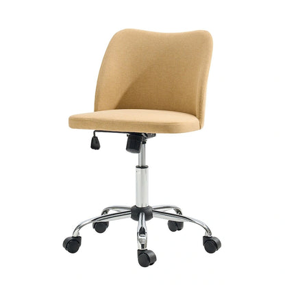 Sergio Modern Armless Office Chair with Mental Leg by HULALA HOME