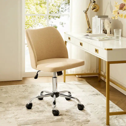 Sergio Modern Armless Office Chair with Mental Leg by HULALA HOME
