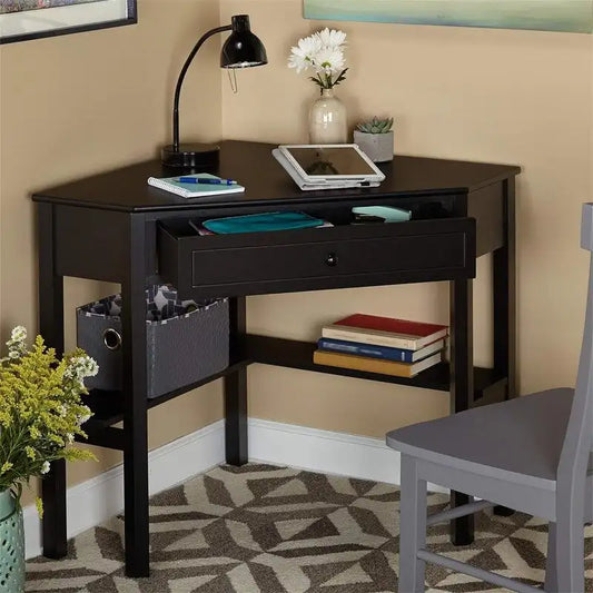 Marketing Systems Wood Corner Desk