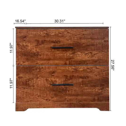 2-Drawer Storage Filing Cabinet