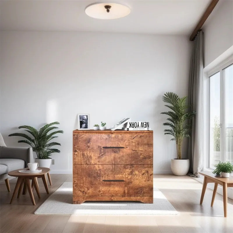 2-Drawer Storage Filing Cabinet
