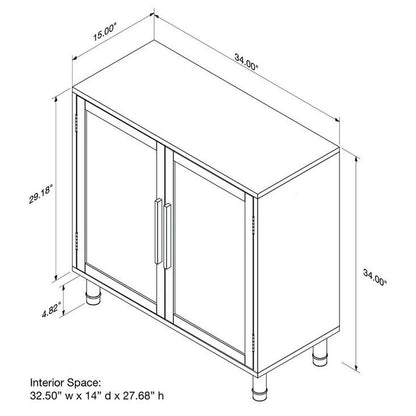 Hopper Studio  Delancey Light Blond 2-Door Cabinet