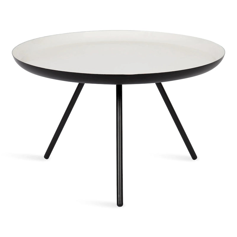 Kate and Laurel Laranya Round Metal Coffee Table - 25 Diameter