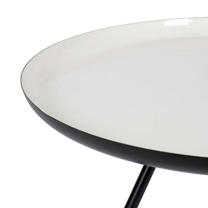 Kate and Laurel Laranya Round Metal Coffee Table - 25 Diameter