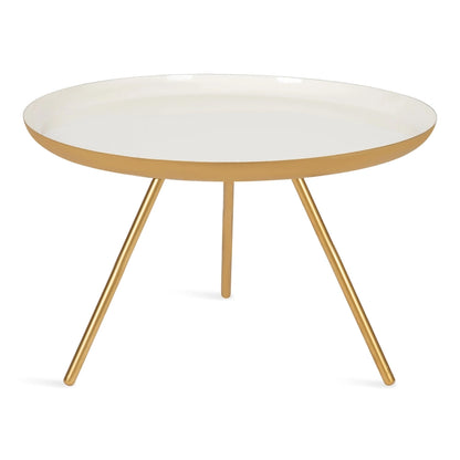 Kate and Laurel Laranya Round Metal Coffee Table - 25 Diameter