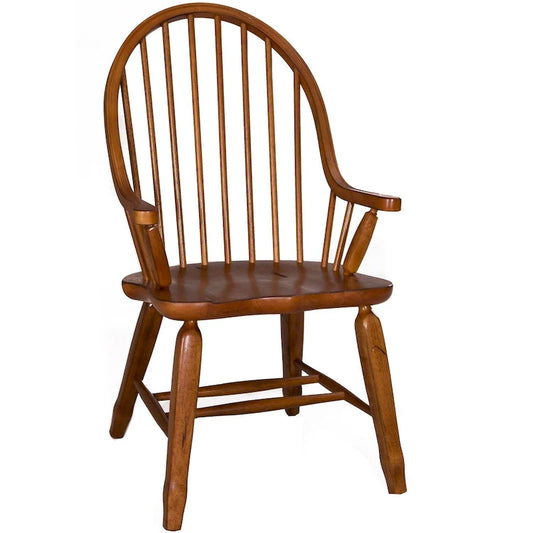 Treasures Rustic Oak Bow-back Armchair