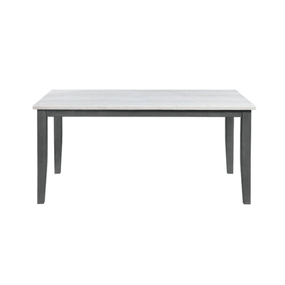 Modern White 7pc Dining Set