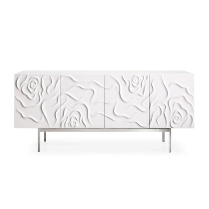 Modrest Gwen Modern White High Gloss Buffet