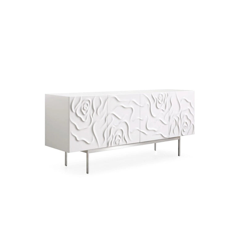 Modrest Gwen Modern White High Gloss Buffet