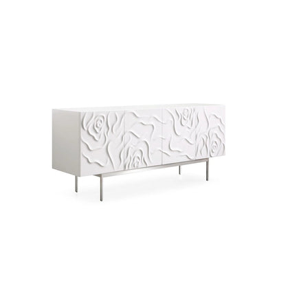 Modrest Gwen Modern White High Gloss Buffet
