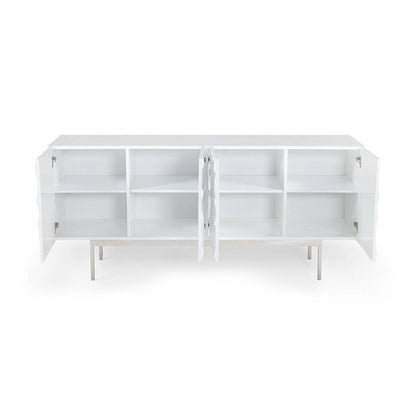 Modrest Gwen Modern White High Gloss Buffet