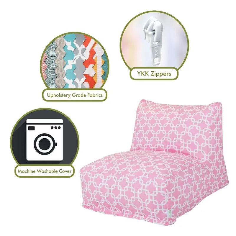 Majestic Home Goods Indoor Links Bean Bag Chair Lounger 36 in L x 27 in W x 24 in H