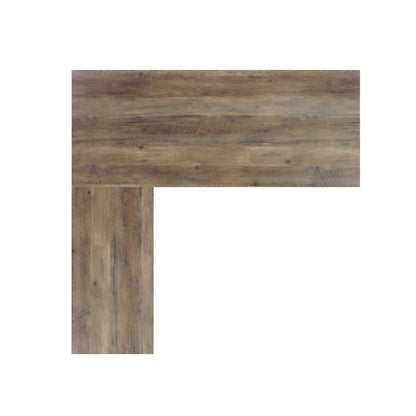 Oxford Farmhouse Rustic Oak L-Shaped Desk