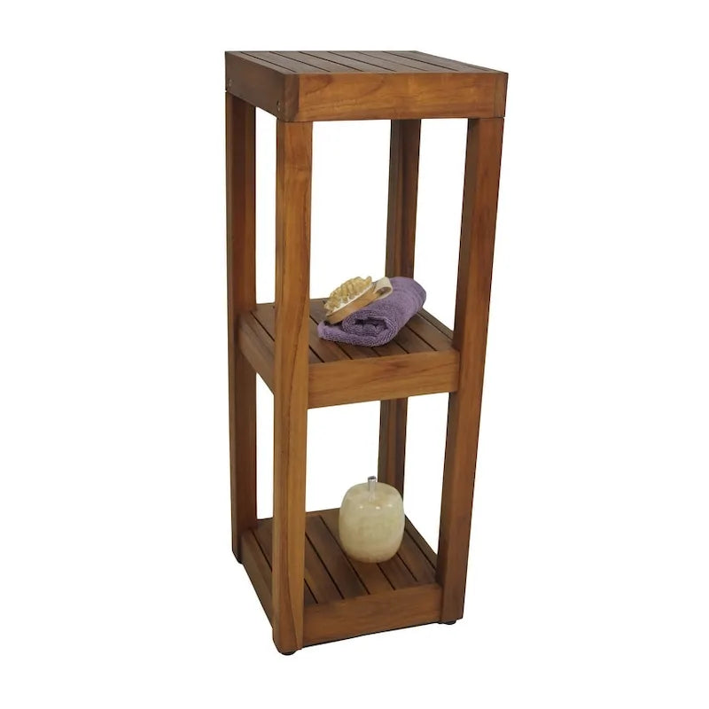 The Original Sula Square Teak Bath Stand