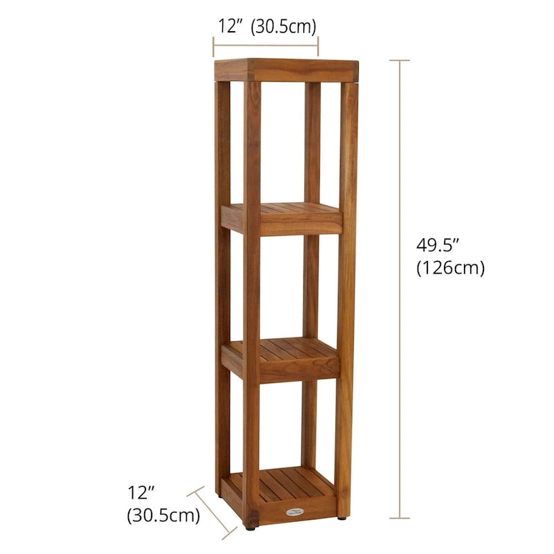 The Original Sula Square Teak Bath Stand