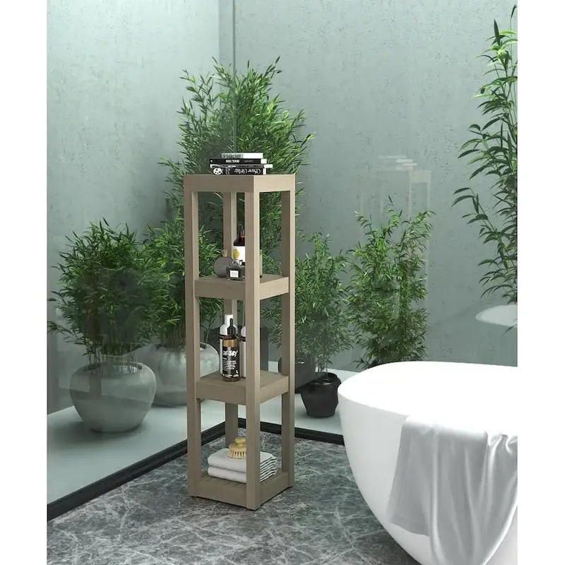 The Original Sula Square Teak Bath Stand