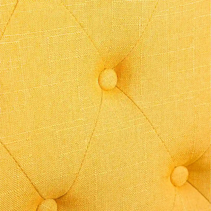 7-piece Dining Set, Turned-Leg Dining Table with 6 Tufted Chairs