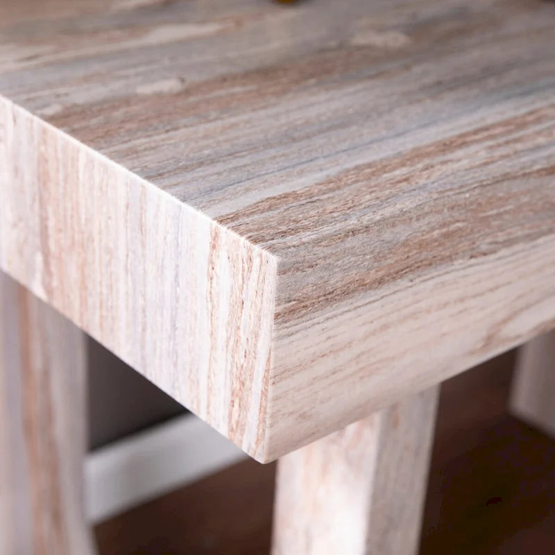 Modern Contemporary Faux Marble Writing Desk, Multifunctional as a Small Space Dining Table or Hobby Workstation