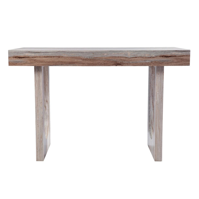 Modern Contemporary Faux Marble Writing Desk, Multifunctional as a Small Space Dining Table or Hobby Workstation