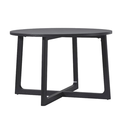 Middlebrook Modern Round Solid Wood Dining Table With Geometric Legs
