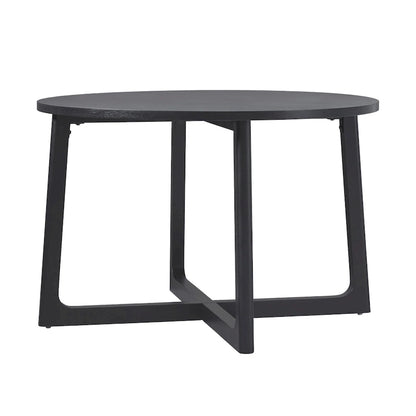 Middlebrook Modern Round Solid Wood Dining Table With Geometric Legs