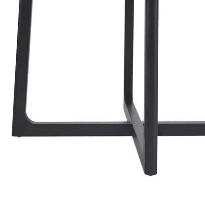 Middlebrook Modern Round Solid Wood Dining Table With Geometric Legs