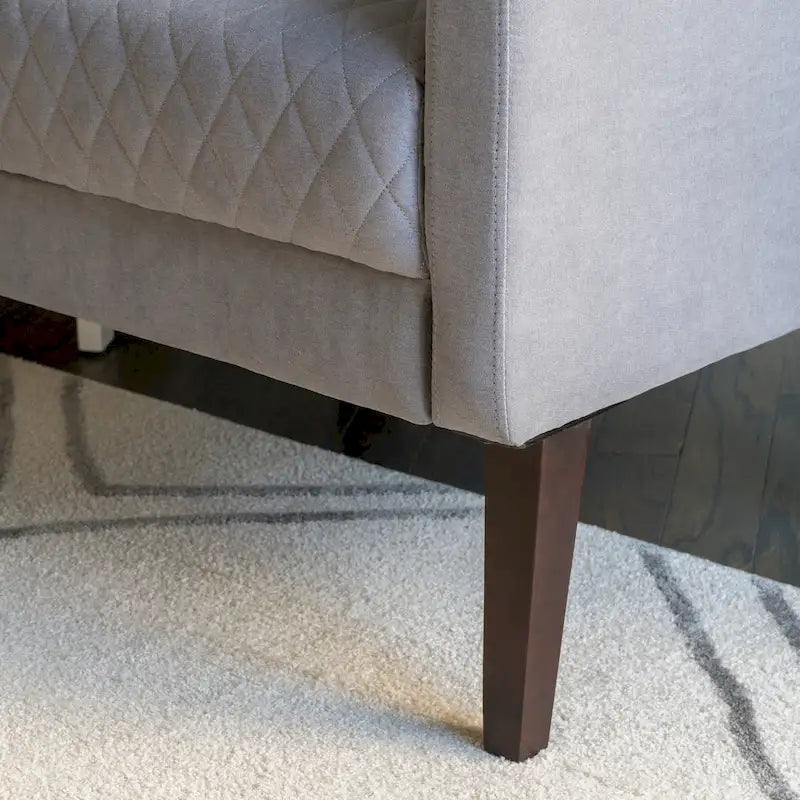 Hulin Velvet Upholstered High Wingback Accent Chair