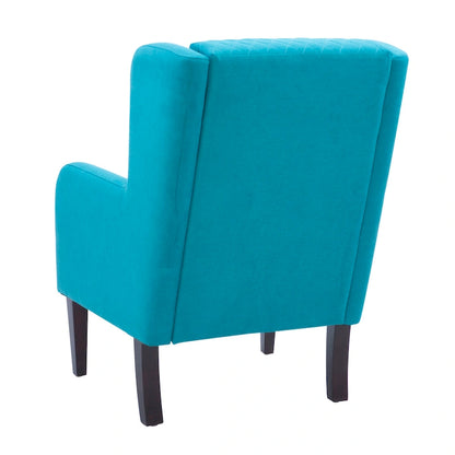 Hulin Velvet Upholstered High Wingback Accent Chair